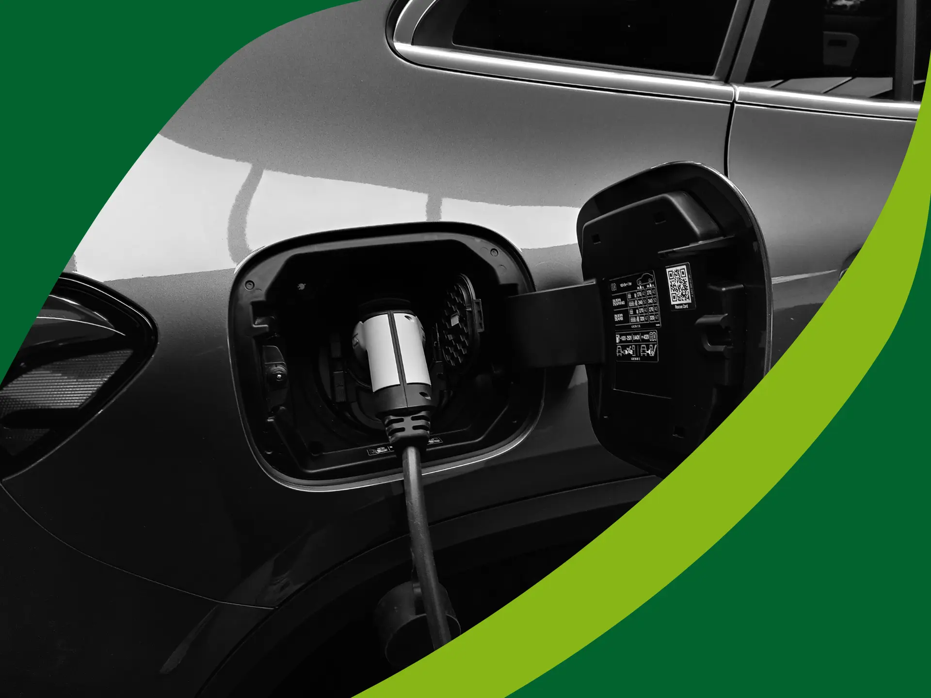 Ladeboks tilsluttet elbil